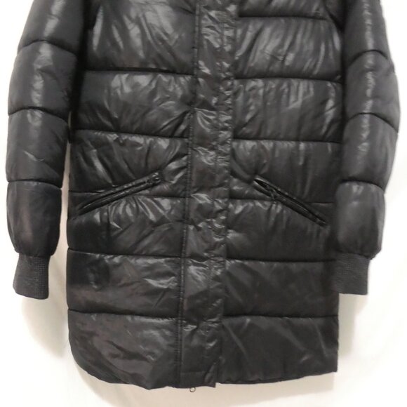 MUDO COLLECTION - Casual Look | size 39 | Black Puffer Jacket With High Collar - Picture 7 of 15
